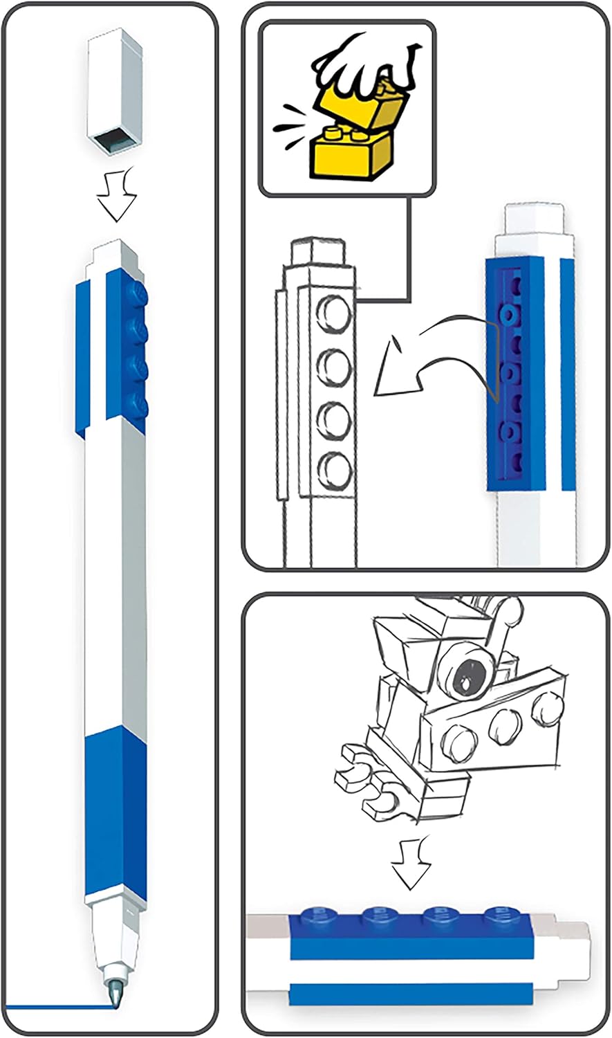 LEGO (レゴ) | ボールペン ミニフィグセット ブルー | 52600