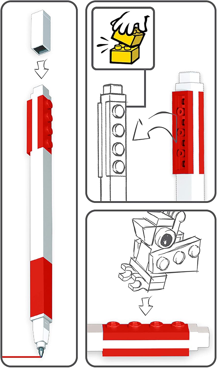 LEGO (レゴ) | ボールペン ミニフィグセット レッド | 52602